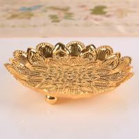 Gold Serving Tray European Metal Charger Plate Dessert Snack Candy Tray Home Kitchen Items Fruit Storage Wedding Party Decor Baking Trays  Pans