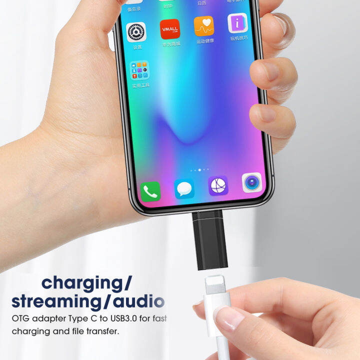 อะแดปเตอร์ชาร์จโทรศัพท์มือถือ-lightning-หญิงถึง-usb-c-android-ชายสำหรับ-apple-iphone-14-13-pro-max-cable-converter-kdddd