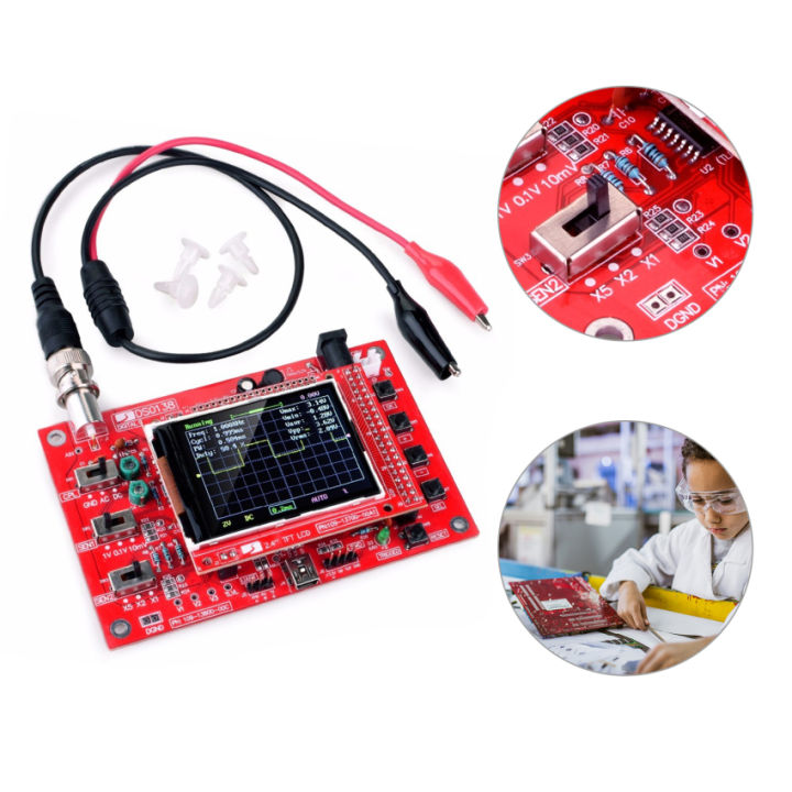 dso138-oscilloscope-สำเร็จรูปชุดเครื่องแสดงคลื่นกระแสไฟฟ้าดิจิตอลมือถือขนาดเล็ก