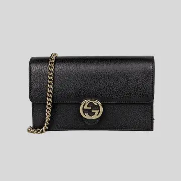 Gucci Icon GG Interlocking Wallet On Chain Light CamelCrossbody Bag 615523  Light Camel