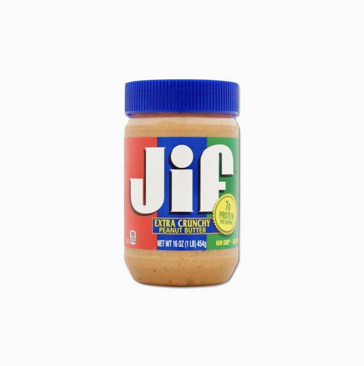 Jif Extra Crunchy Peanut Butter (Gluten Free )454g. ( ถั่วลิสงบดหยาบ