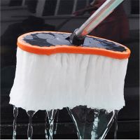 【TIMIN Home Tools】 Easy Microfiber Spinning Floor Cleaning Mop Head Milk Silk แปรงล้างรถด้ามยาว Wax Water Tool