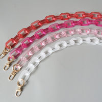 4586cm Jelly Color Bag Chain Resin Acrylic Chain Shoulder Strap for Bags Replacement Handbag Belt Handles Bag Parts Accessories