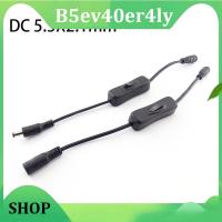 B5ev40er4ly SHOP DC Male to Female Power On Off switch Cable 5.5 X 2.1mm Power Supply Connector Cord Adapter 5V 12V 24V for LED Strip