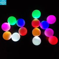 Wt【พร้อมส่ง】บอลเรืองแสงกอล์ฟยางสังเคราะห์ LED ลูกบอลสว่างถาวรหลายสี【cod】