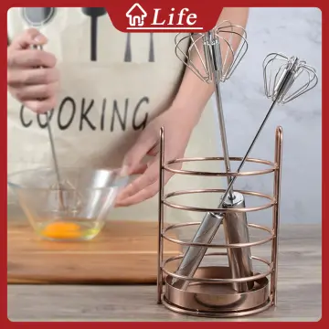 Stainless Steel Measuring Cup And Semi-automatic Egg Whisk