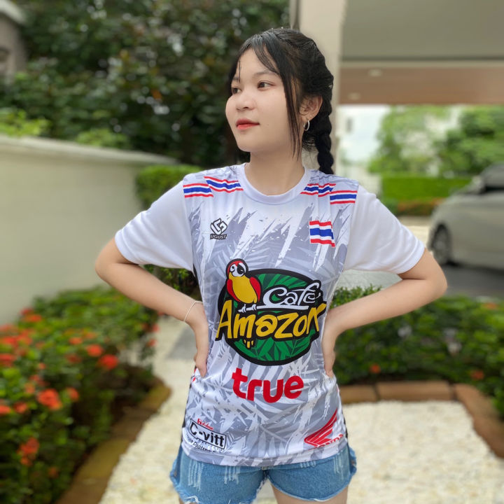 เสื้อกีฬาพิมพ์ลาย-สกรีนลงเนื้อผ้า-เสื้อกีฬาฟุตบอลพิมพ์ลาย-เสื้อออกกำลังกาย-เสื้อใส่เล่น-ใส่สบาย-ราคาถูก-ใส่ได้ทุกโอกาส-lg-a007