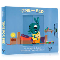 Pulling and playing mechanism operation book its time to go to bed pull and play time for bed English original picture book parent-child interaction bedtime books childrens living habits training game book 0-4 years old