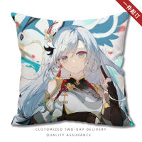 Genshin Impact Shenhe Dakimakura Cushion Square Decorative Pillows for Sofa Home Decor Custom 2 Side Print Plush Bolster