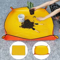 【YF】 Planting Mat 50cm-100cm Gardening Potting Pad Foldable Garden Plant Flower Pot Transplanting Waterproof Mats Accessories