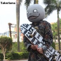 【】 littlebaby.lk Takerlama เกมเต็มหัว2017 NieR:Automata Emil น้ำยางคอสเพลย์ตลกหมวกนิรภัยฮาโลวีน