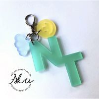 NP COUPLE ALPHEBET KEYCHAIN️พวงกุญแจคู่ พวงกุญแจ เลือกอักษรเองได้จ้า! เคสกุญแจรถสวยๆ เคสกุญแจน่ารักๆ พวงกุญแจ ส่งฟรี