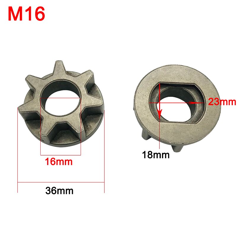 M10 M14 M16 Sprocket Chain Saw Gear for 100 115 125 150 180 Angle Grinder Replac 