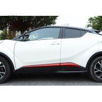 Mgs7ร้อน!!สำหรับ Toyota CHR C-HR 2016 2017 2018ประตูข้างรถฝาครอบแต่งขอบขอบโครงไฟตัดหมอกรถยนต์4ชิ้น