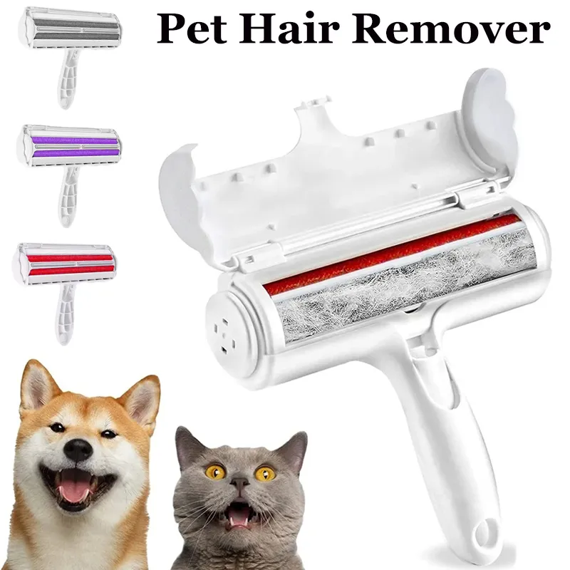Pet Hair Remover Brushes Roller 2-Way Removing Dog Cat Hair Carpet Cleaning  Brush Pet Hair Remover Carpet Cleaner Brushes | Lazada PH