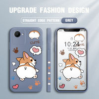 เคสรอยเท้าสุนัขเพมโบรกลายการ์ตูนน่ารักสำหรับ Realme C30S เคสโทรศัพท์ดีไซน์แบบขอบสี่เหลี่ยมปลอกซิลิโคนน้ำเคสป้องกันกล้องคลุมทั้งหมด