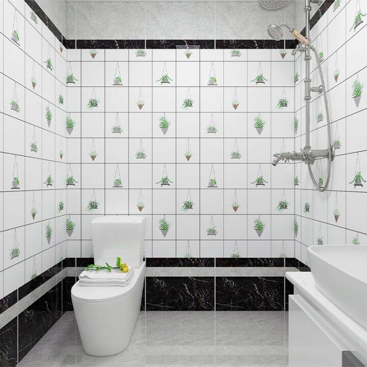 bathroom-toilet-stickers-waterproof-wallpapers-wall-stickers-floor-self-adhesive-kitchen-oil-proof-tile-vinyl-home-3d-wallpaper