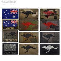 ✴♝∈ Australia Camouflage Kangaroo IR Infrared Reflective Patch PVC Tactical Armband Applique For Clothing Embroidered Flag Badge