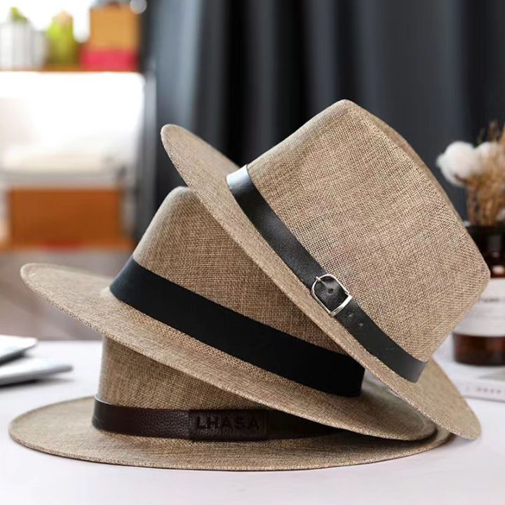 hot-summer-hat-mens-linen-sun-visor-panama-flat-edge-british-jazz-hat-high-end-sun-protection-gentleman-hat-outdoor-sun-hat