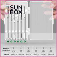 SUN BOX ของใช้ในครัวเรือน อุปกรณ์สำหรับเดินทาง ซ่อมแว่นตา ชุดสกรูไดร์เวอร์ นาฬิกาถอดประกอบ 6 in 1 ชุดไขควงไขควง ไม้กางเขนเล็กๆ