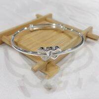 [COD] Douyin live broadcast silver-plated copper double heart push-pull bracelet simple personality all-match student girlfriends with the same style