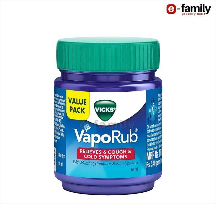 Vicks VapoRub Cold Relief, 25ml 50ml Lazada Singapore
