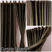 ?New?ผ้าม่านหน้าต่าง ผ้าม่านสำเร็จรูป ผ้าม่านกันยูวี ม่านตาไก่ แพ็ค 1 ผืน(Curtain Shop459)