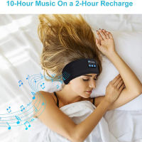 Bluetooth Sleeping Headphones Sports Headband Thin Soft Elastic Comfortable Wireless Music Earphones Eye Mask for Side Sleeper