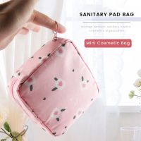 1PCS Mini Makeup Bags Zipper Girl Sanitary Pad Bag Card Holder Coin Purse Cosmetics Headphone Case Sanitary Pouch