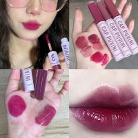 2 IN 1 Mirror Lip Gloss Matte Lipstick Set Grape Purple Sexy Women Lip Tint Mud Waterproof Long Lasting Plump Lips Cosmetics Kit