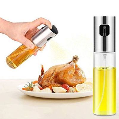 ❂♤♝ 1pc Kitchen Baking Oil Cook Spray Empty Bottle Vinegar Dispenser Salad BBQ Tool Glass Oil Sprayer Kitchen Accessories Cooking