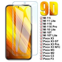 （AA NEW）9DGlass ForMi ปืน11 10 10T Lite 11X10i 11iPocoF3M3 X2C3 F3F2Film กรณี