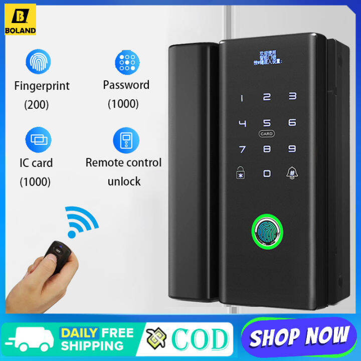 Boland Smart Lock For Glass Door Wooden Door Smart Biometric