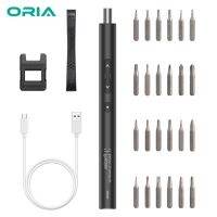 [Old A Hardware] ORIA USB ชาร์จได้28ใน1ชุดไขควงไฟฟ้าแม่นยำไขควงแม่เหล็กเครื่องมือซ่อมแซมไร้สายสำหรับสมาร์ทโฟนแล็ปท็อป