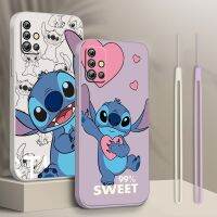 NEW Disney Stitch Cute Phone Case For Samsung A01 A02 A03 A7 A10 A10S A11 A12 A13 A20 A21S A22 CORE 4G 5G Liquid Rope Soft Capa