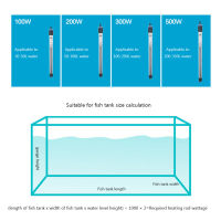 100W-500W Aquarium เครื่องทำความร้อนปรับอุณหภูมิควบคุมถังปลาเครื่องทำความร้อน Aquarium Submersible Heater Fish Aquatic Supplies