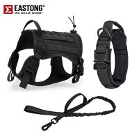 ☊℗ Dog Harness Vest Military For K9 Service Big Dog Clothes Dogs Accessories Tactical Service Dog for Larger Dogs training hiking