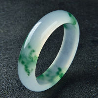 Genuine Natural Green White Jade Bangle Bracelet Hand-Carved Charm Jewelry Fashion Accessories Amulet for Men Women Lucky Gifts