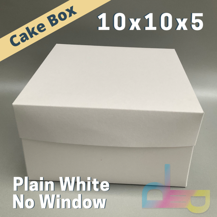 20pcs Cake Boxes 10x10x5 Plain White Only Lazada PH
