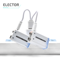 Elector แบตเตอรี่9V Li-ion 9V แบตเตอรี่ Li-ion แบบชาร์จไฟได้แบตเตอรี่ Type-C แบตเตอรี่ลิเธียม9V สำหรับมัลติมิเตอร์ไมโครโฟนของเล่นสายชาร์จ USB