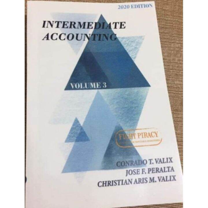 Intermediate Accounting Volume 3 by valix (2020 / 2021) Lazada PH