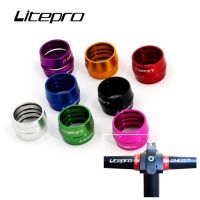 Liteproจักรยานพับที่จับตรงบาร์Fixed Cover CollarวงแหวนอวกาศMTBจักรยานHandlebar 25.4มม.ระยะห่าง-แหวนอะไหล่