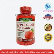 Viên uống giấm táo hữu cơ giảm cân Apple Cider Vinegar 1200mg 180 viên của