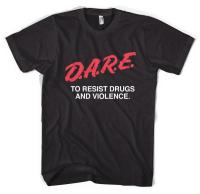 D.A.R.E Anti-Unisex T-Shirt All Sizes Black New Fashion Cool Casual Summer Paried T Shirts Beer T Shirts