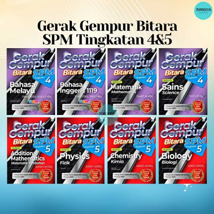 [funbook] Buku Latihan Gerak Gempur Bitara Spm Tingkatan 4and5 2022