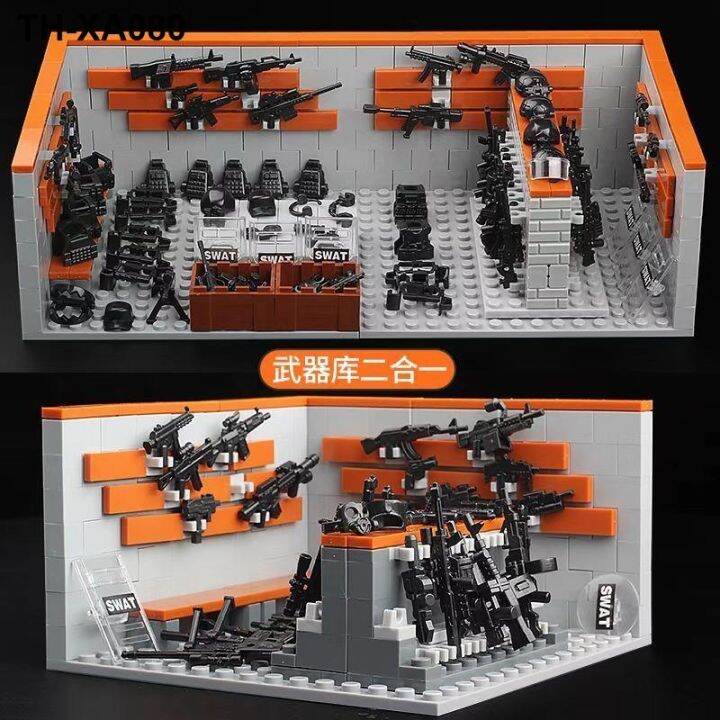 compatible-with-blocks-heavy-military-armed-police-gun-room-equipped-backpack-boy-educational-toys