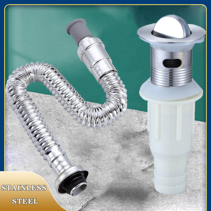 Stainless steel Flexible Bathroom Sink Drains Wash Basin