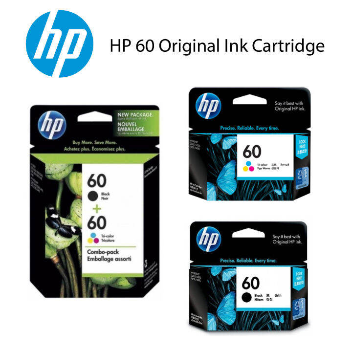 HP 60 Original Ink Cartridge Lazada