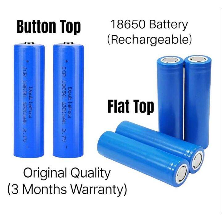 Rechargeable 18650 Lithium Ion 3.7V Battery/Bateri 18650 Boleh Cas 3.7V ...