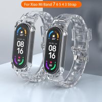 For Xiaomi Mi Band 7 5 4 3 6 Strap Clear Silicone Replacement Smartwatch Bracelet Color Wristband Xiomi M Miband band 7 6 Band Smartwatches